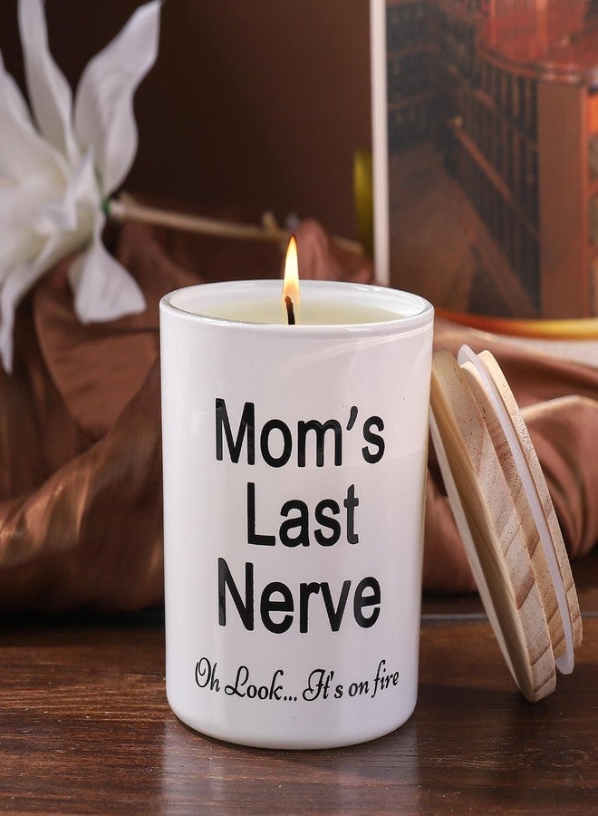 BFJLIFE Gifts for Mom from Daughter or Son Funny Unique Mother Gift for Christmas Birthday Moms Last Nerve Oh Look Its On Fire Novelty Lavender Scented Soy Candle - Image 2